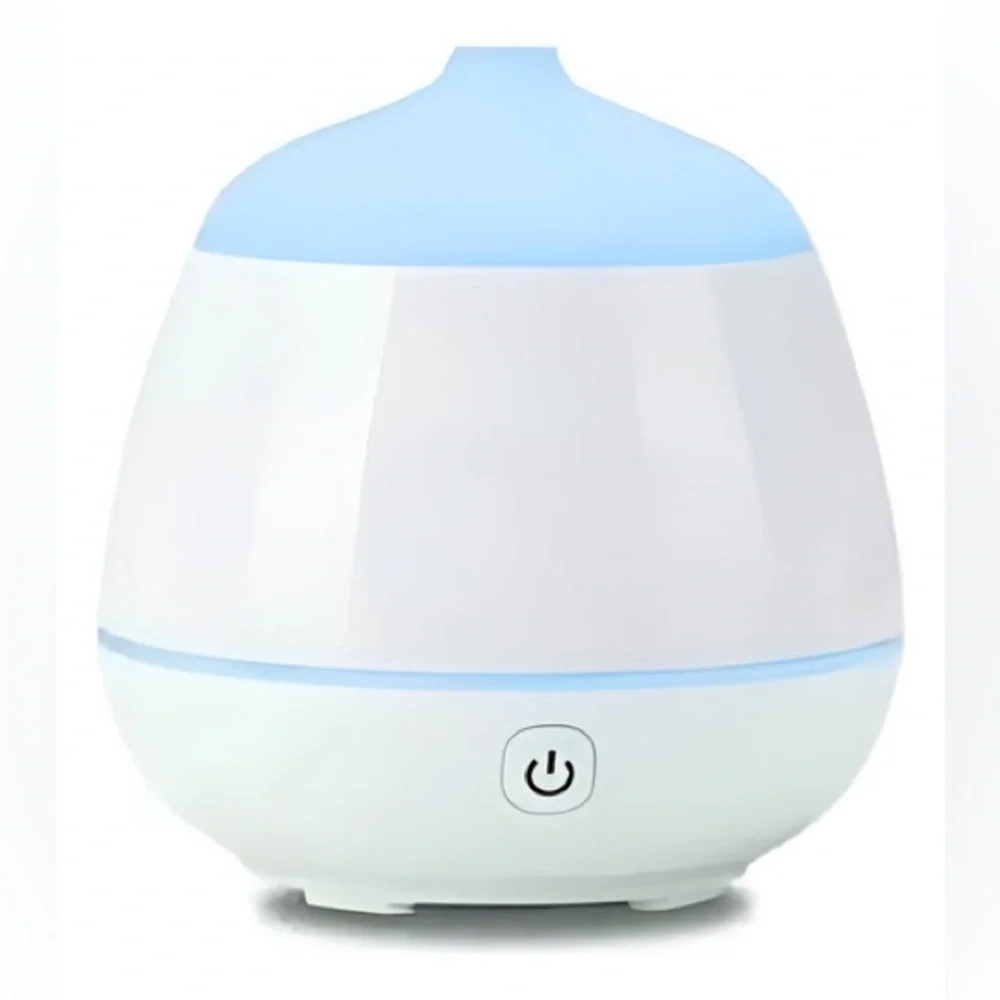 Aromatherapy Essential Oil Diffuser & Humidifier Color LED Lights Mini USB White